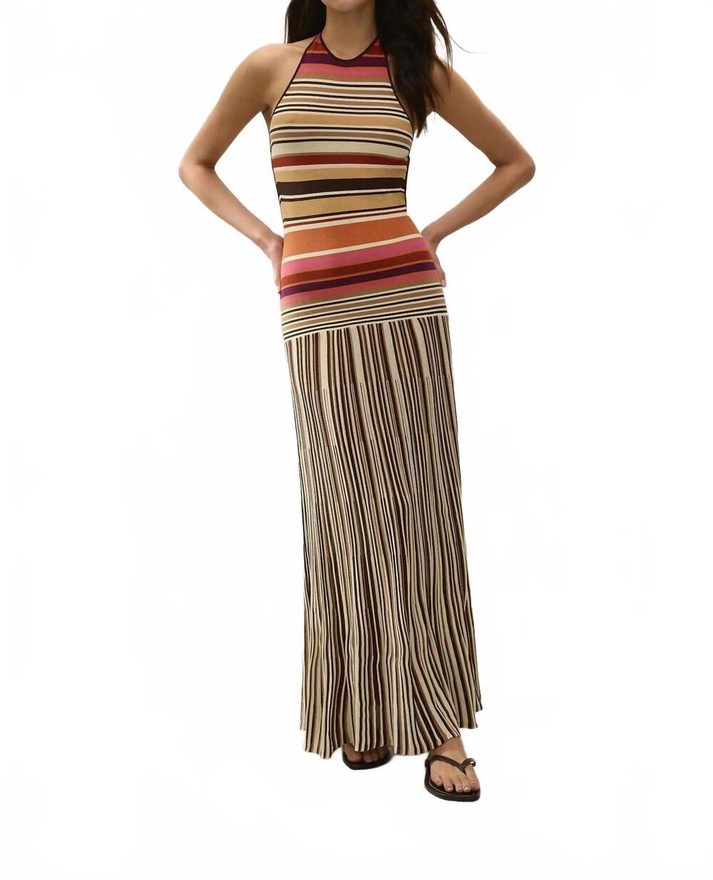 NEW FAITHFULL THE BRAND maretta maxi dress in murano amber